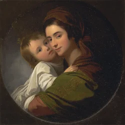 Żona artystów Elżbieta i ich syn Raphael
